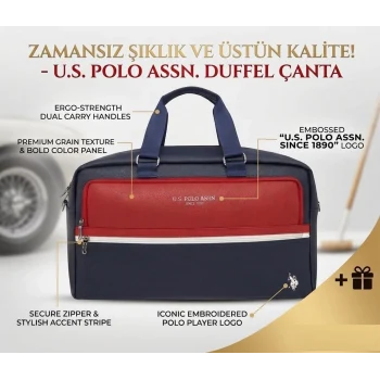 U.S.Polo Assn. Vegan Deri Seyahat Seyahat El Çantası