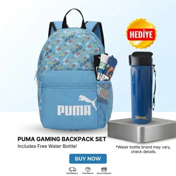 Puma Lisanslı Sırt Çantası , Slazenger Çelik Suluk&Matara