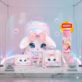 Chimola Kolej Deluxe Okul Çantası , Beslenme Çantası , Kalem Çantası Premium Set