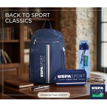 U.s. Polo Assn. Sırt Çantası , U.S. Polo Assn. Kalem Çantası - Suluk & Matara Hediyeli