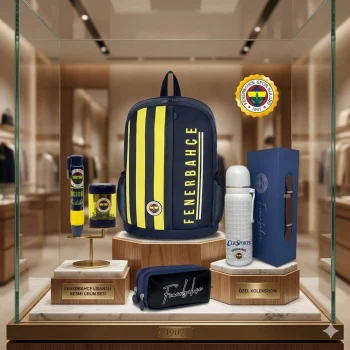 Fenerbahçe Okul Sırt Çantası Kalem Kutusu , Bardaklı Kapak Çelik Termos Set