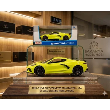 Chevrolet Corvette Stingray Coupe Z51 2020 Die Cast Model Araba , Maisto 1/24