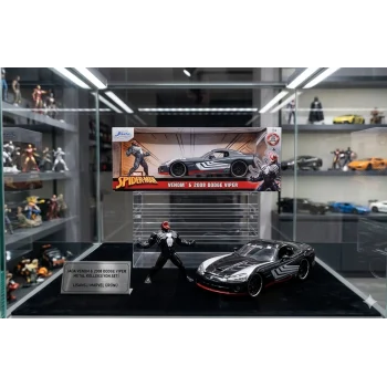 Marvel Spider-Man 2008 Dodge Viper SRT 10, Venom figürüyle birlikte, Jada Diecast 8 1:24 ölçekli
