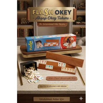 Flash Ağaç Okey Takımı