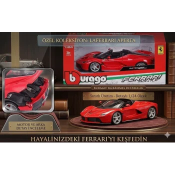 Ferrari Laferrari Aperta Die Cast Model Araba , 1/24