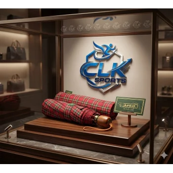 April Manuel Special Kumaş Ekose Bayan Şemsiye - 10 Telli