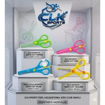 Mas Paslanmaz Çelik Plastik Koruyuculu Çocuk Makası