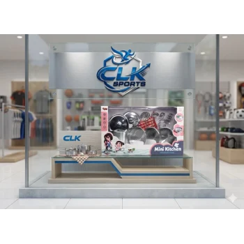 Vardem Oyuncak Mini Kitchen Metal Tableware 8 Parça Çelik Tencere Tava Set