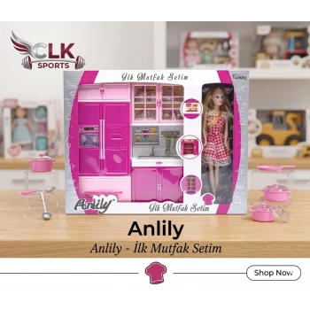İlk Mutfak Setim - Anlily Bebek ve 2li Mutfak Seti