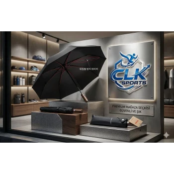 Parachase Ahşap Saplı Devrilme Önleyici 3 Kademeli Otomatik Şemsiye