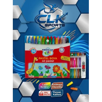 Pensan Kidz 24 Renk Pastel Boya - Çantalı
