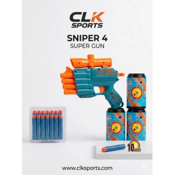 Prestij Hedefli 4 Ağızlı Dart Atıcı Silah