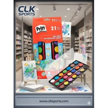 Pritt 21 Renk Sulu Boya - 2 adet fırça Hediyeli