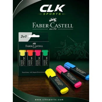 Faber Castell 3+1 Fosforlu Kalem 4Lü , Textliner 48