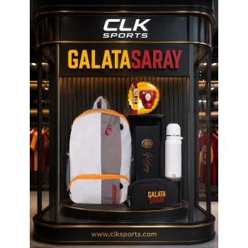 Galatasaray Lisanslı Okul Çantası , Çift Gözlü Kalem Çantası - Çelik Matara Hediye