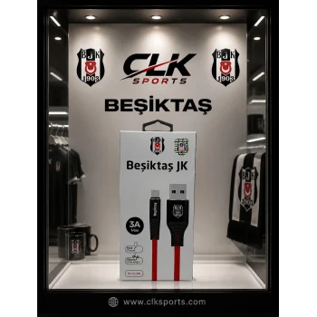 Beşiktaş Data+Şarj Kablo 3A - Mıcro Usb