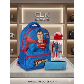 Superman Okul Çantası , Kalem Kutusu , Suluk & Matara