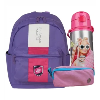 Lisanslı Anaokulu Çantası , Çift Gözlü Kalemlik - Lisanslı Suluk Matara Hediye