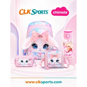 Chimola Kolej Deluxe Okul Çantası , Beslenme Çantası , Kalem Çantası , Suluk&Mattara Premium Set
