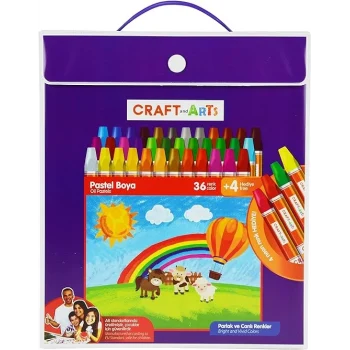 Craft and Arts Pastel Boya 36+4lü Çanta