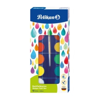Pelikan 12 Renk Suluboya (12+1 Tüp İnci Beyazı 23 mm)