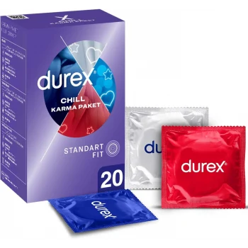Durex Chill Karma Prezervatif Ekonomik Paket 20li