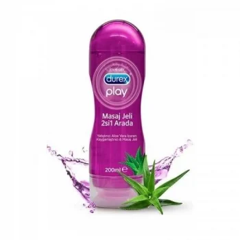 Durex Play 2si1 Arada Aloe Vera içeren Kayganlaştırıcı ve Masaj Jeli 200 ml