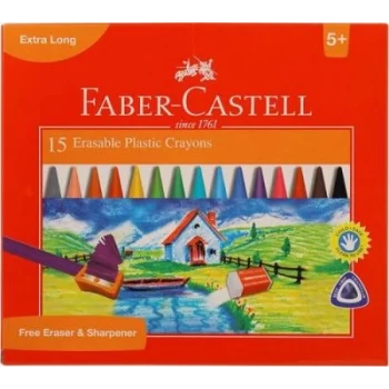 Faber-Castell Silinebilir 15 Renk Mum Boya