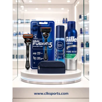 Gillette Fusion ProGlide FlexBall Tıraş Makinesi + Yedek Başlığı , Deodorant , Köpük , Seyahat Çantası