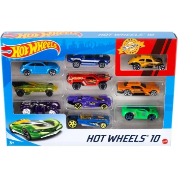 Hot Wheels 10lu Oyuncak Araba Seti - 1:64 Ölçek