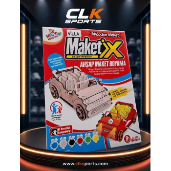 MorToys Akıl Oyunları Ahşap Maket Boyama - VİLLA