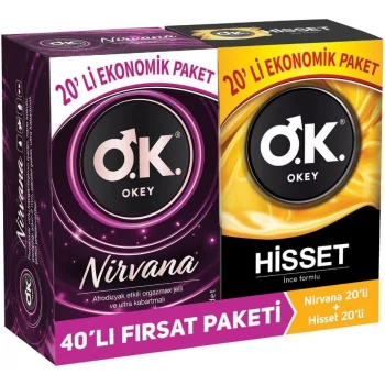 Okey Nirvana 20li + Hisset 20li Prezervatif