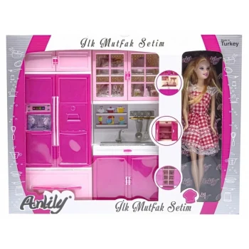 İlk Mutfak Setim - Anlily Bebek ve 2li Mutfak Seti