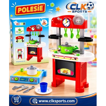 Polesie Bu-Bu Ayaklı Şef Mutfak Seti - Natali 7 Parça Mutfak Seti Hediye