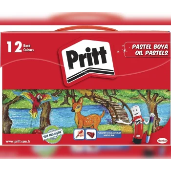 12’li Pastel Boya - Çantalı Ambalaj