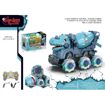 Vardem Dinozor Beton Mikseri 1:14 Uzaktan Kumandalı Full Fonksiyon 2.4G