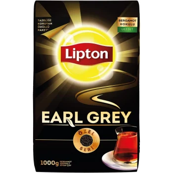 Lipton Earl Grey Dökme Bergamot Aromalı Siyah Çay Özel Seri 1000 GR