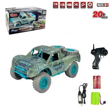 Drift Araba (Course) Vardem Uzaktan Kumandalı Full Fonksiyon 2.4G Şarjlı 1:20 - Mavi