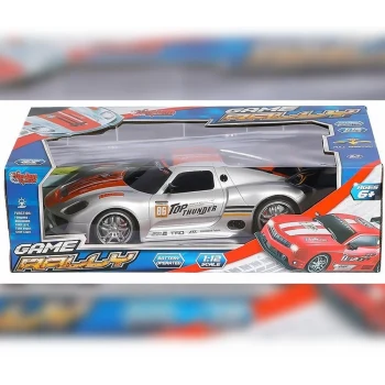 Uzaktan Kumandalı Full Fonksiyon Şarjlı Işıklı , 1:12 Ralli Arabası - Gri