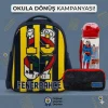 Fenerbahçe Lisanslı Anaokulu Çantası , Muggle Çift Gözlü Kalemlik - Lisanslı Suluk Matara Hediye