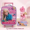 Barbie Çekçekli Anaokulu Çantası , Barbie Kalem Çantası - Barbie Suluk Matara Hediye