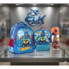 HOT WHEELS Lisanslı Ilköğretim Okul Çantası , Beslenme Çantası , Çift Gözlü Kalemlik - Alüminyum Matara Hediye