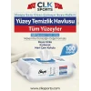 Sleepy Easy Clean Çamaşır Suyu Katkılı Yüzey Temizlik Havlusu, 100 Yaprak