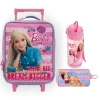 Barbie Çekçekli Anaokulu Çantası , Barbie Kalem Çantası - Barbie Suluk Matara Hediye