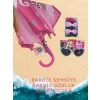 Barbie Lisanslı Çocuk Şemsiyesi + Lisanslı Gözlük - Barbie Lisanslı Toka Hediye
