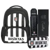 Beşiktaş Lisanslı Okul Çantası , Kalem Çantası - Özel Kutusunda Termos Matara Hediyeli Premium Set