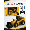 CTOYS RC 2.4G Uzaktan Kumandalı Buldozer Ekskavatör (Damperli Kamyona Yükleme Yapabilir)