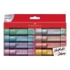 Faber Castell 8 Renk - Textliner 46 Metalik İşaretleme Kalem Seti