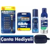 Gillette Sensor 3 Makine,18li Yedek Tıraş Bıçağı , Tıraş Köpüğü , Erkek Deodorant , Seyahat Çantası