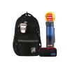MASTER PACK Okul Çantası , Çift Gözlü Kalem Çantası , Para Cüzdanı ve Çelik Matara 700 ml Hediye
